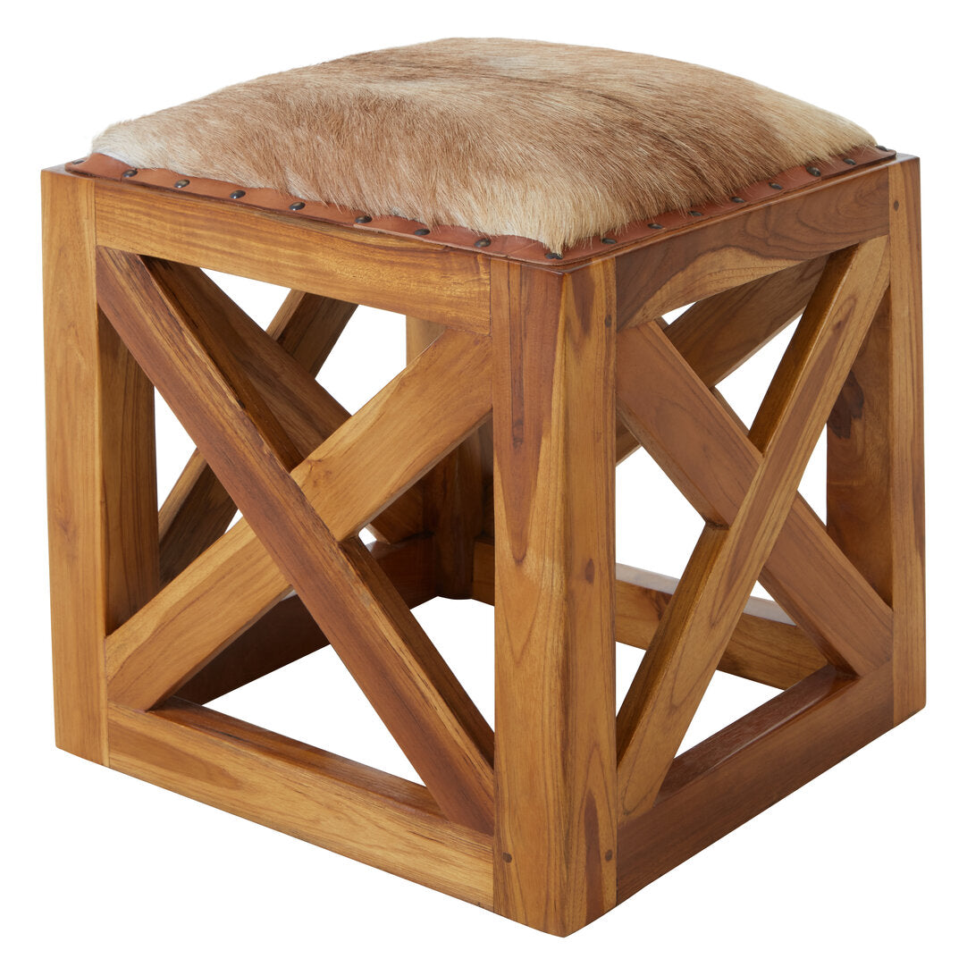 Jakarta Goat Leather Stool