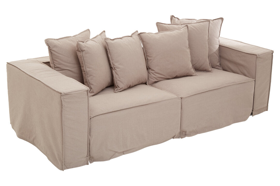 Versailles Three Seater Grey Sofa