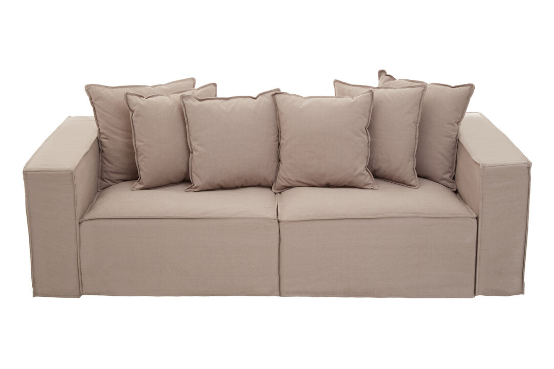 Versailles Three Seater Grey Sofa