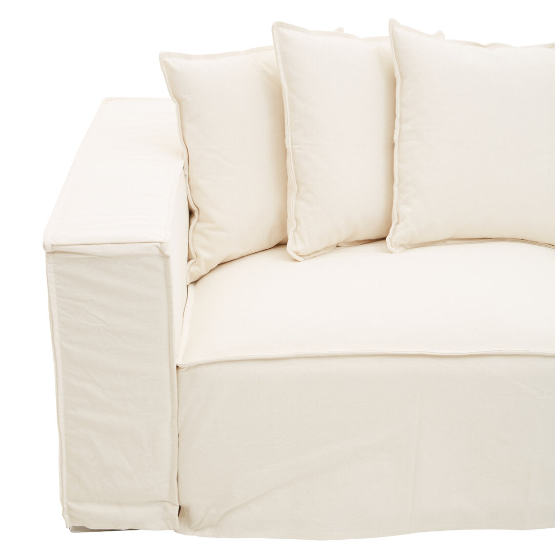 Versailles Three Seater Cream Sofa