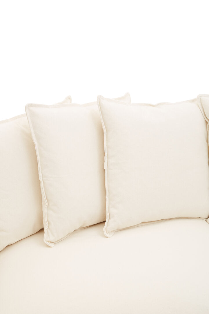 Versailles Three Seater Cream Sofa