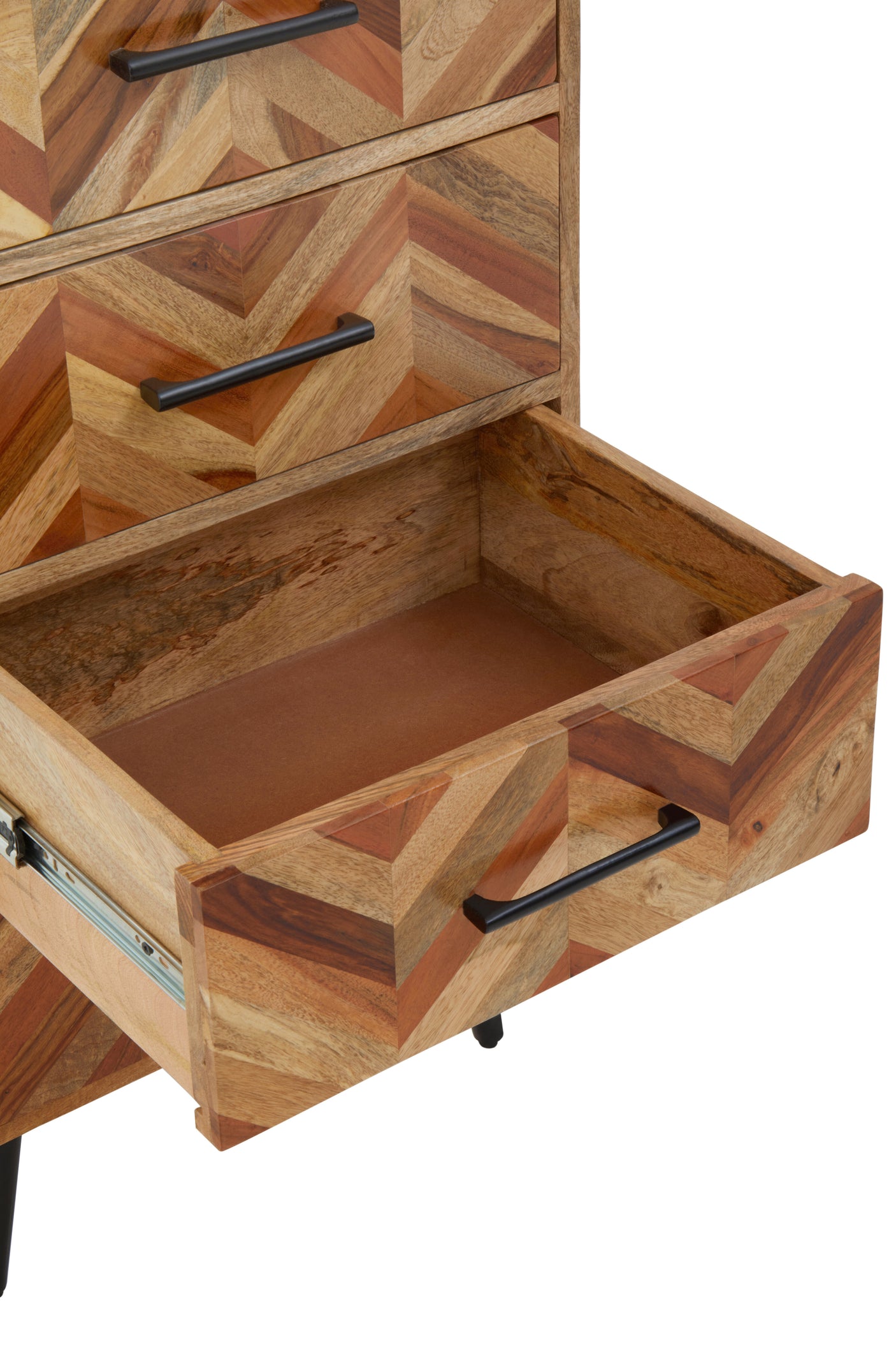 Tessera 5 Drawer Mango Wood Chest of Drawers