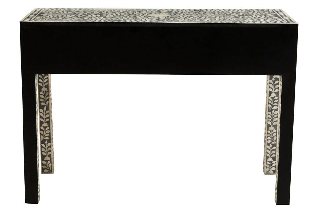 Axis Bone Inlay Desk with 3 Drawers