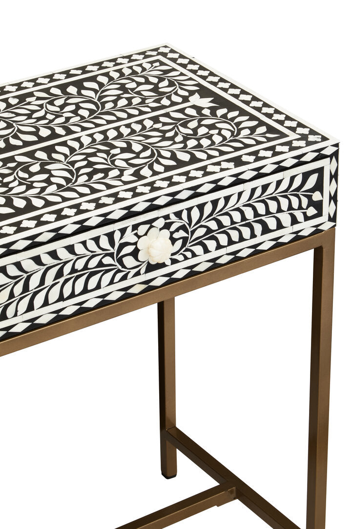 Axis Two Drawer Bone Inlay Console Table