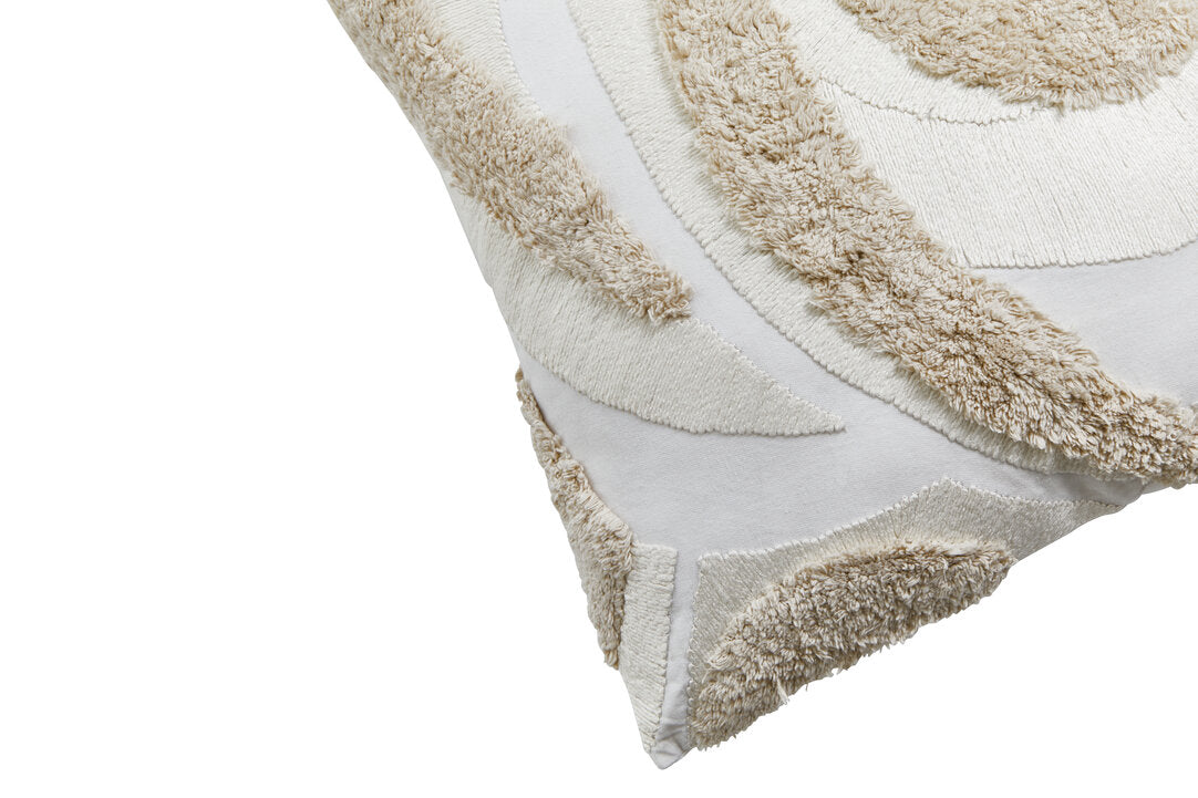 Nuvia Elora Cream Textured Cushion