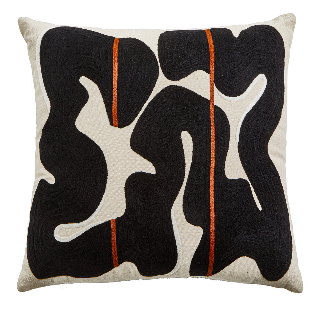 Nuvia Elora Black And Beige Cushion