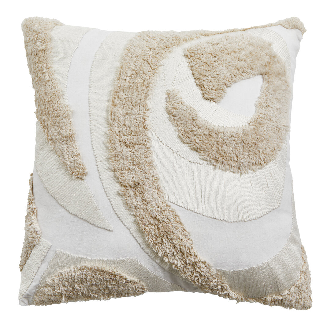 Nuvia Elora Cream Textured Cushion