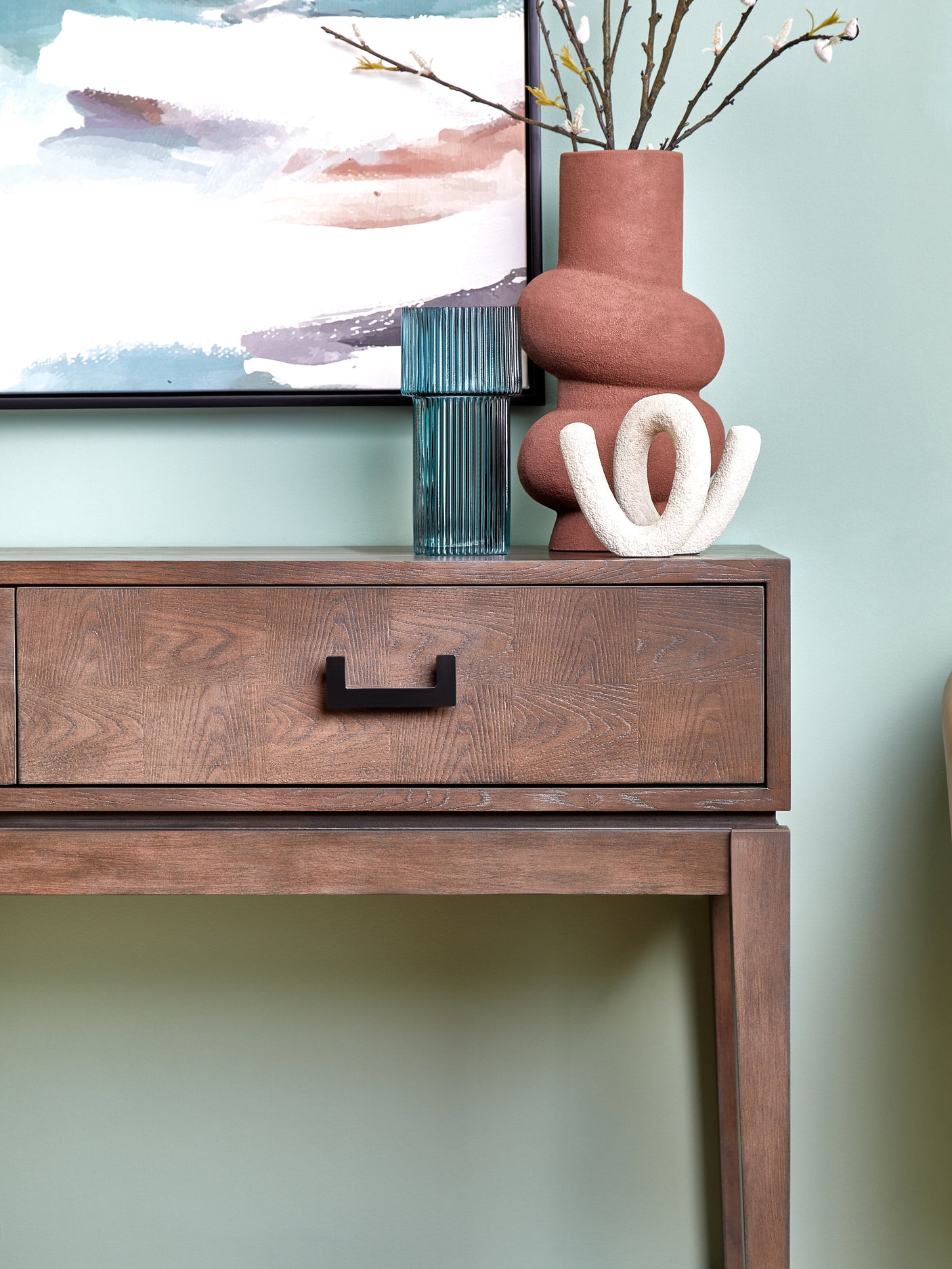 Verona Antique Grey Console Table
