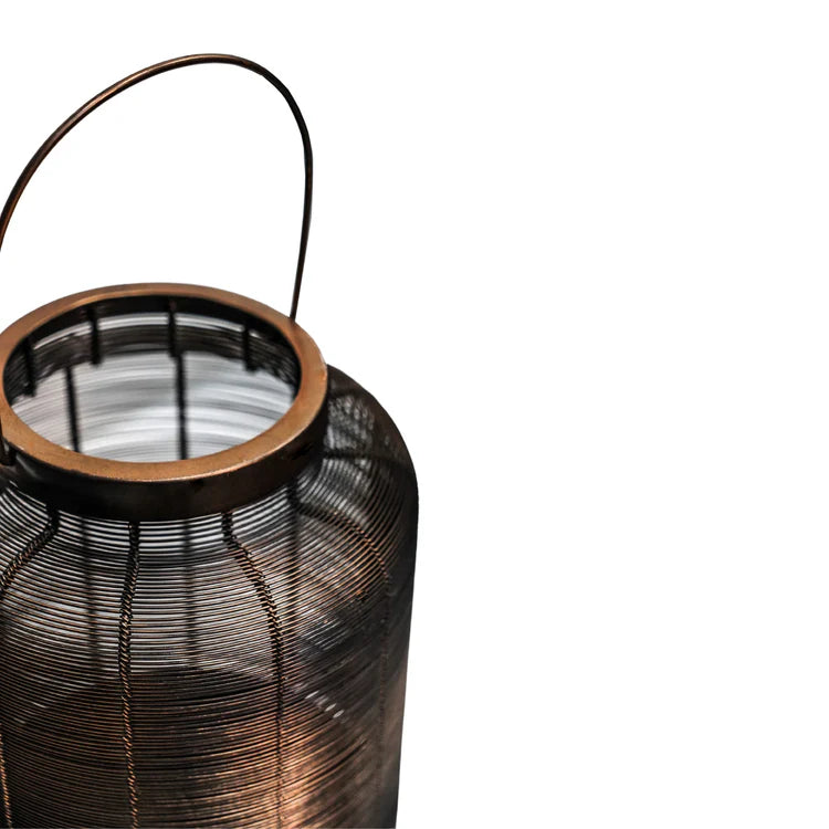 Hampton Copper-Weave Lantern