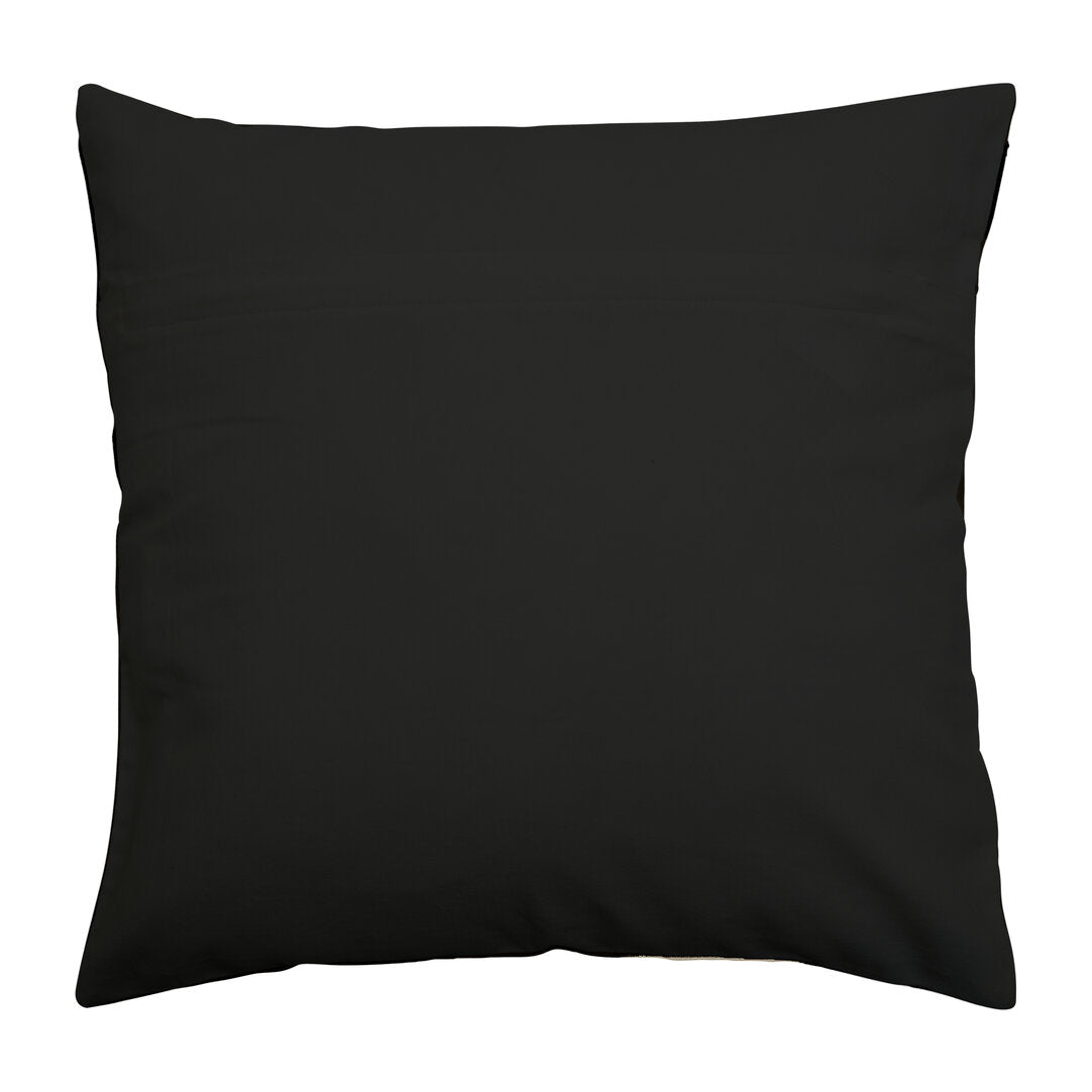 Nuvia Elora Natural And Black Embroidered Cushion