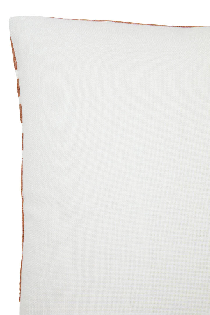 Nuvia Elora Natural And Terracotta Square Cushion