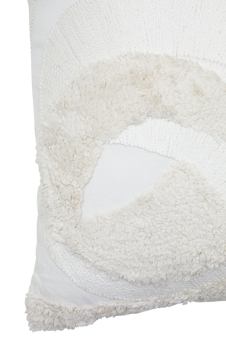 Nuvia Elora Cream Textured Cushion