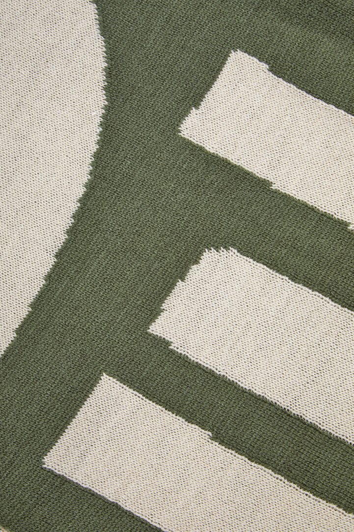 Nuvia Elora Natural And Green Throw