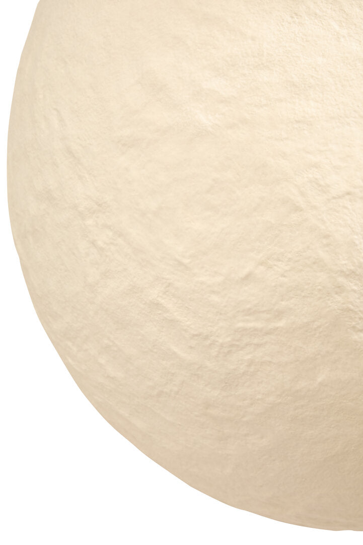 Avara Large Cream Cotton Mache Vase