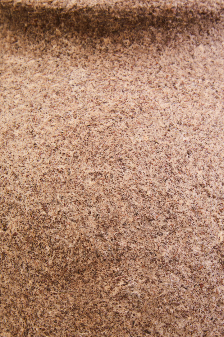 Avara Cotton Mache And Coco Shell Round Vase