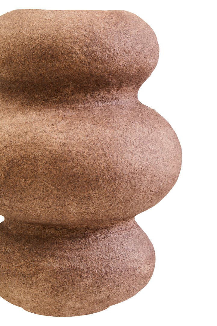 Avara Cotton Mache And Coco Shell Bubble Vase