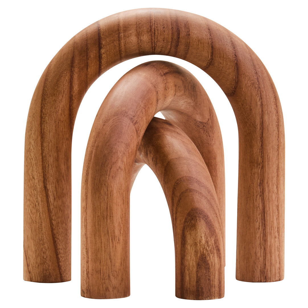 Silva Natural Wood Arch Sculpture Ornament