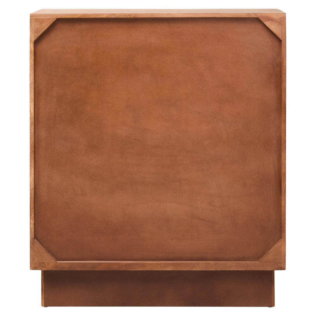 Tara Two Door Carved Mango Wood Cabinet