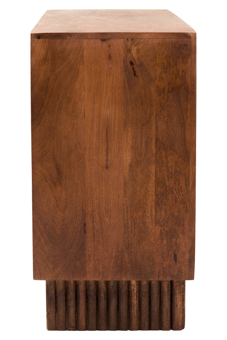 Tara Two Door Carved Mango Wood Sideboard