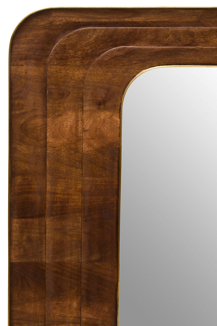 Tara Carved Mango Wood Wall Mirror