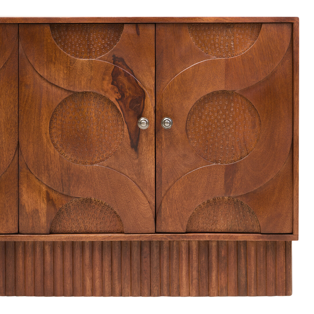 Tara Four Door Hammered Mango Wood Sideboard