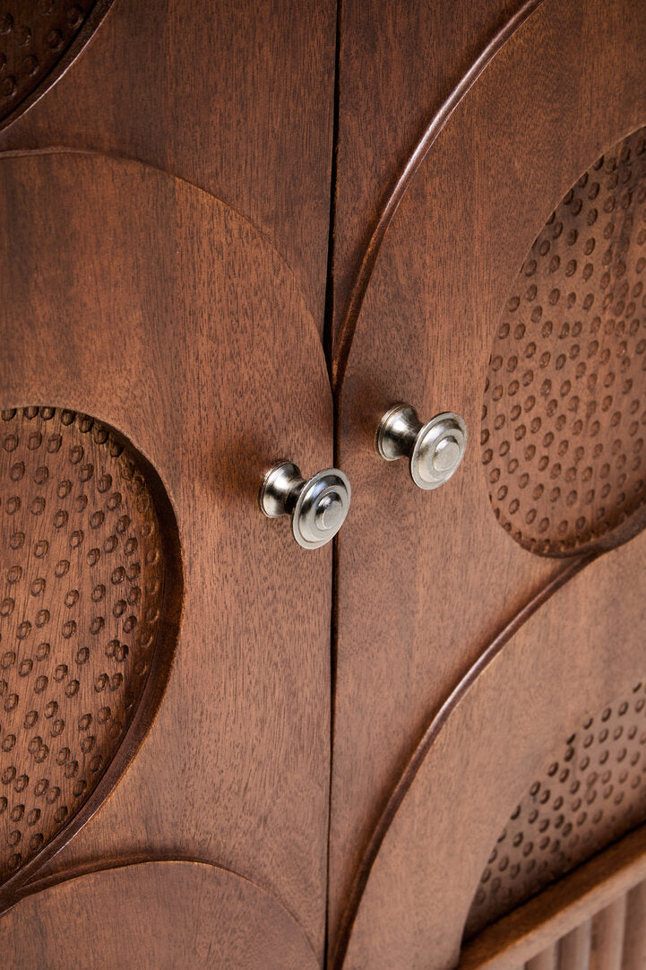 Tara Four Door Hammered Mango Wood Sideboard