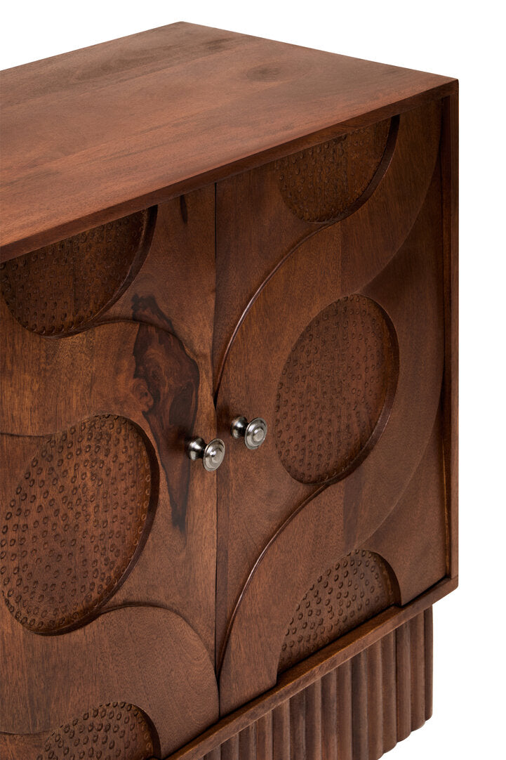 Tara Four Door Hammered Mango Wood Sideboard