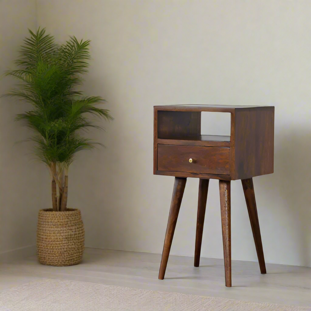 Classic Mini Chestnut Bedside Table