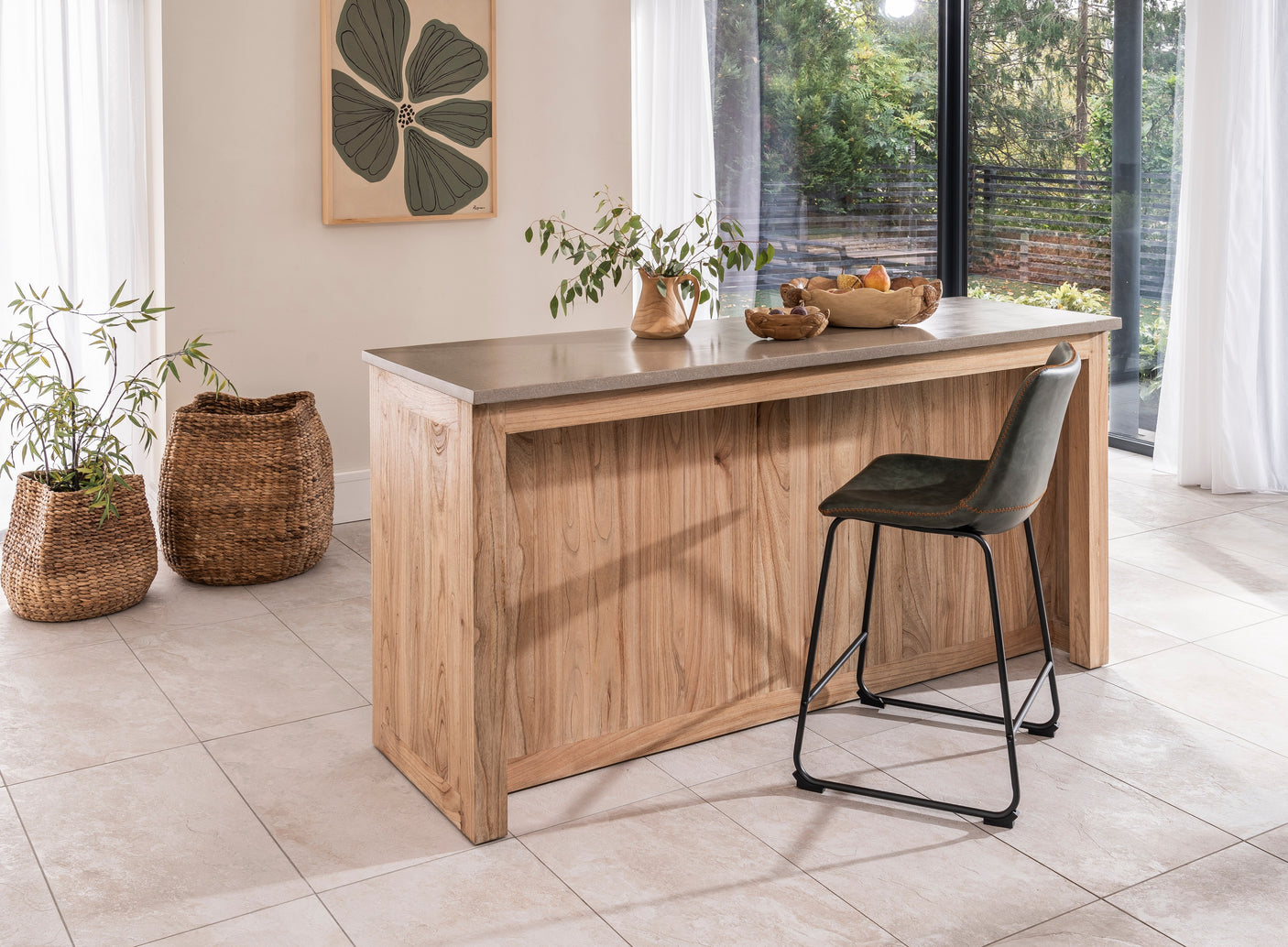Jasper Natural Kitchen Table Island