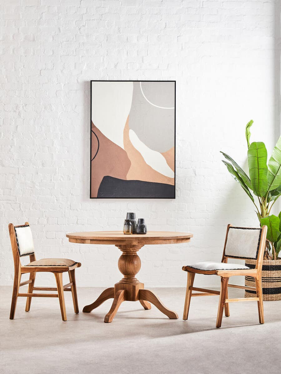 Arden Natural Oak Round Dining Table