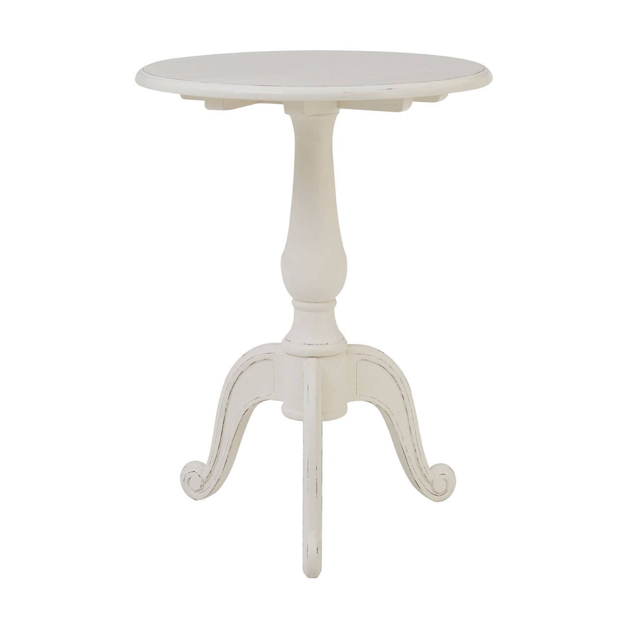 Vienne Round White Pedestal Table
