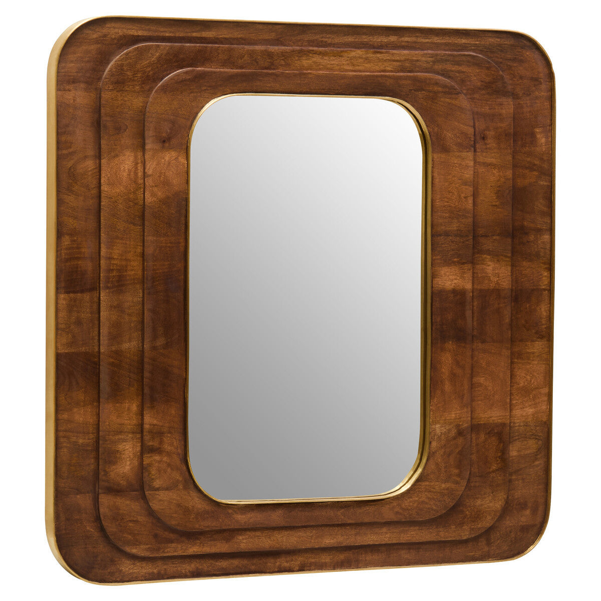 Tara Carved Mango Wood Wall Mirror