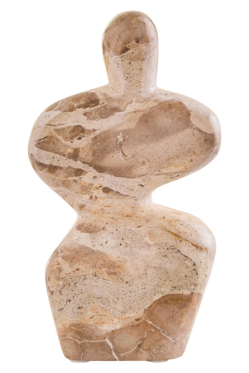Ossa Chocolate Marble Curved Sculpture, alternative view.