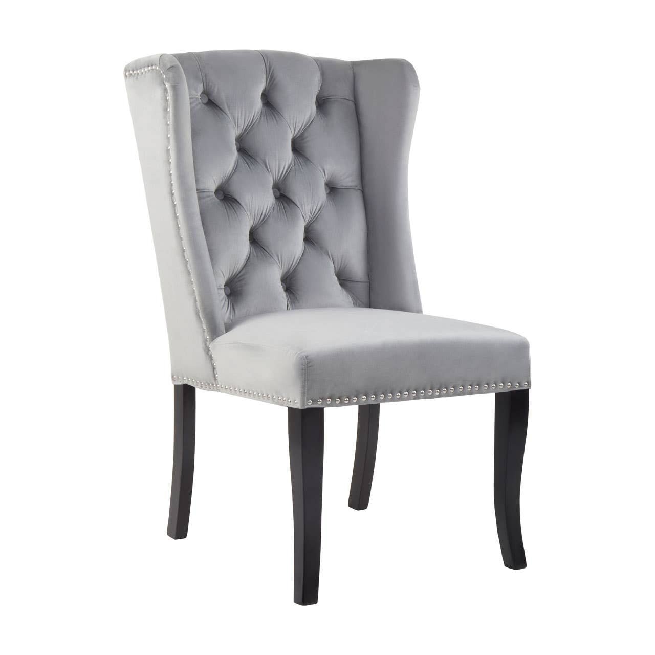 Westbury House Grey Velvet Dining Chair