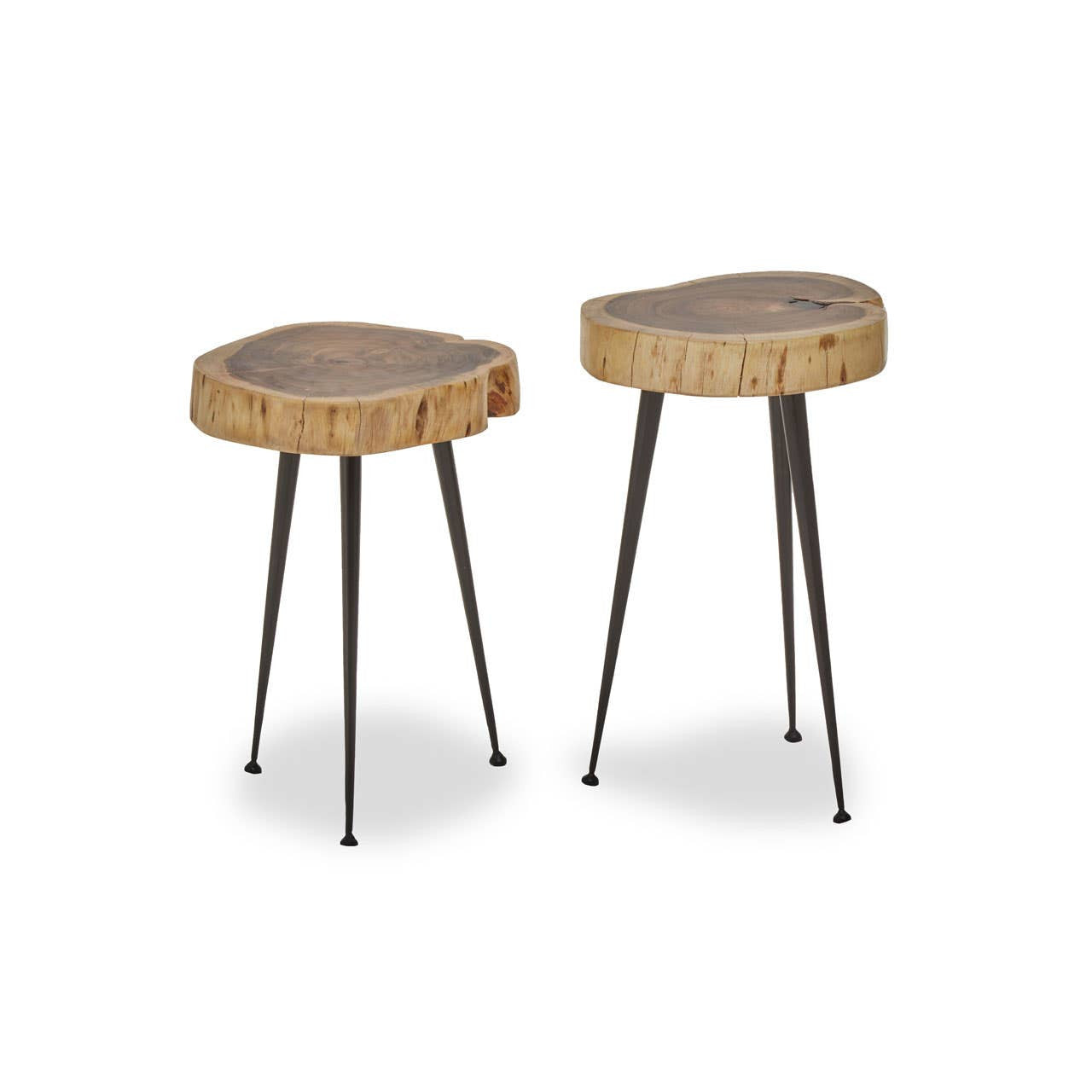 Foundry Set of 2 Acacia Wood Side Tables