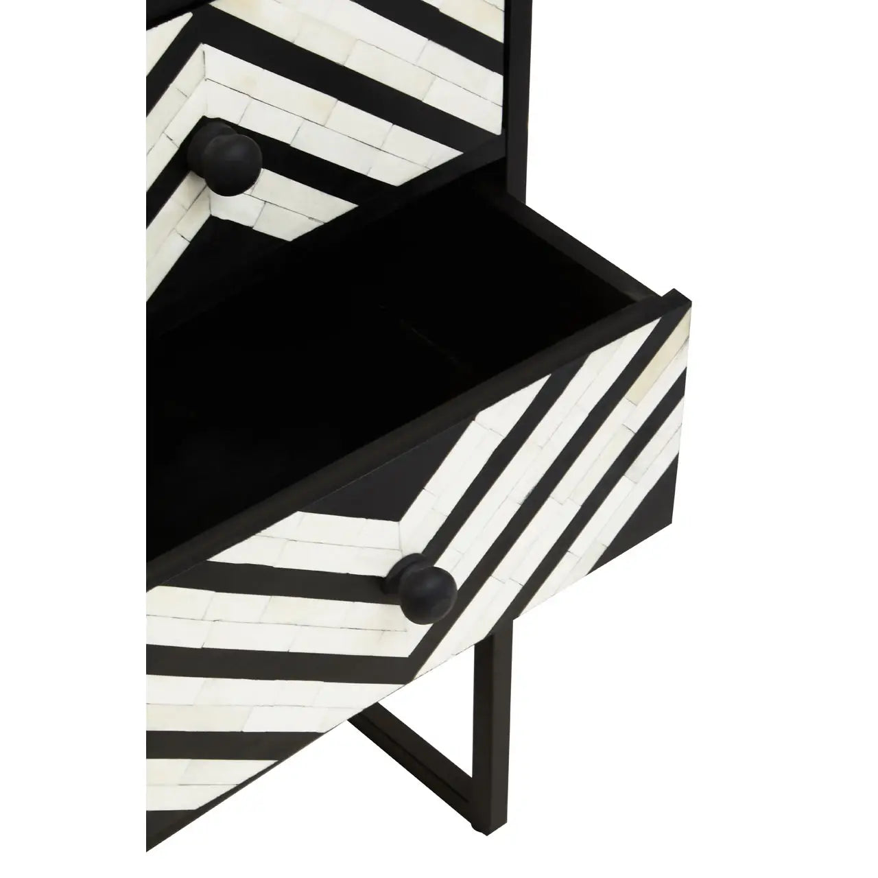 Axis Three Drawer Chest with Bone Inlay