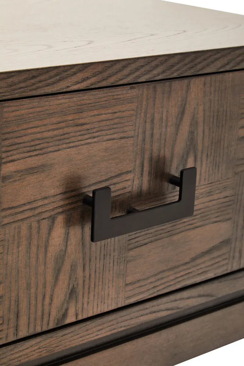 Verona Antique Grey Bedside Table