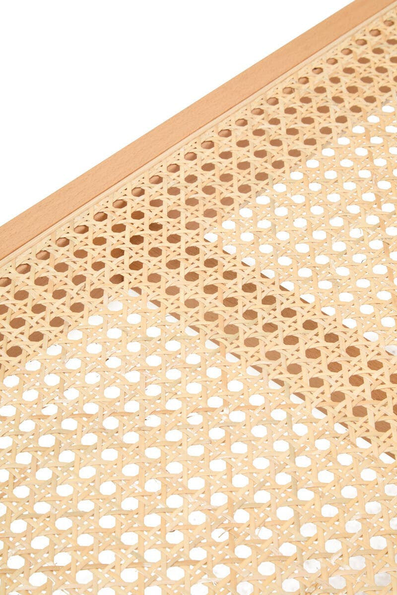 Tambo Natural Cane and Beechwood Bench