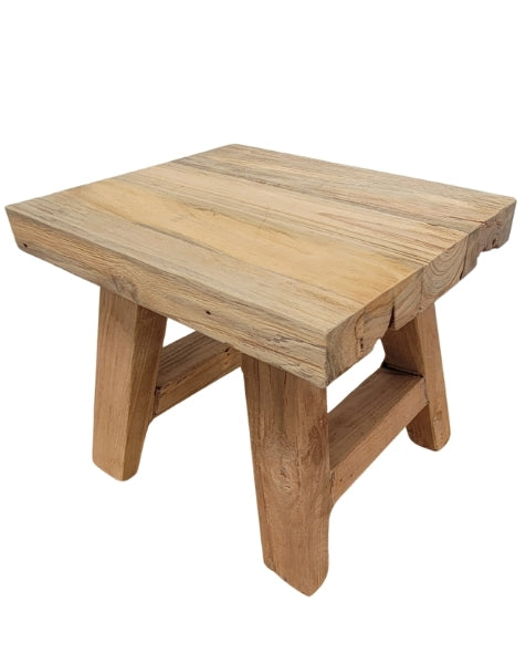 Rustic Teak Small Stool