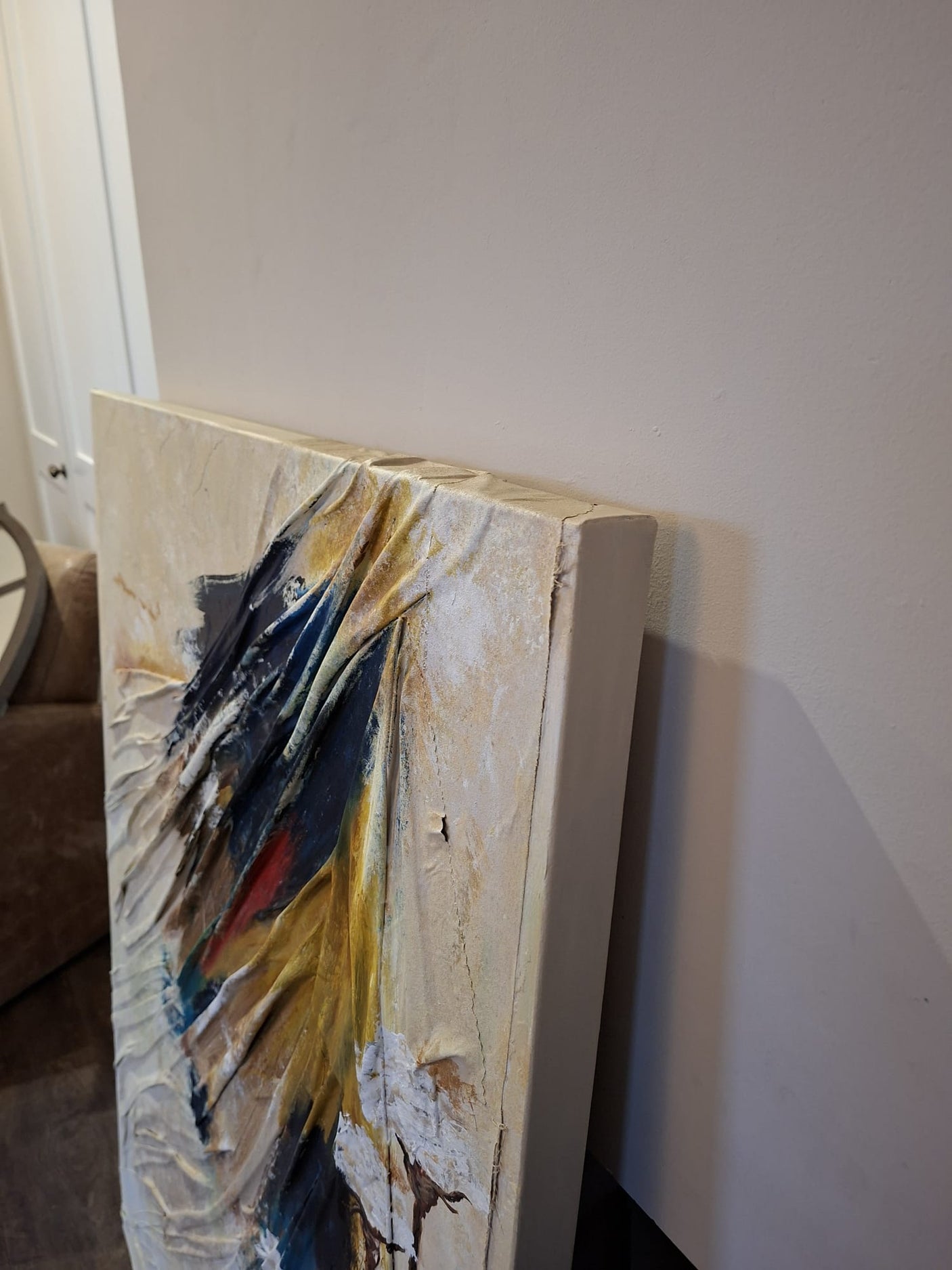 Where The Flowers Grow - Original Hand Painted Fabric & Acrylic Canvas Art