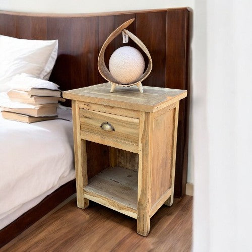 Recycled Wood Classic Bedside Table