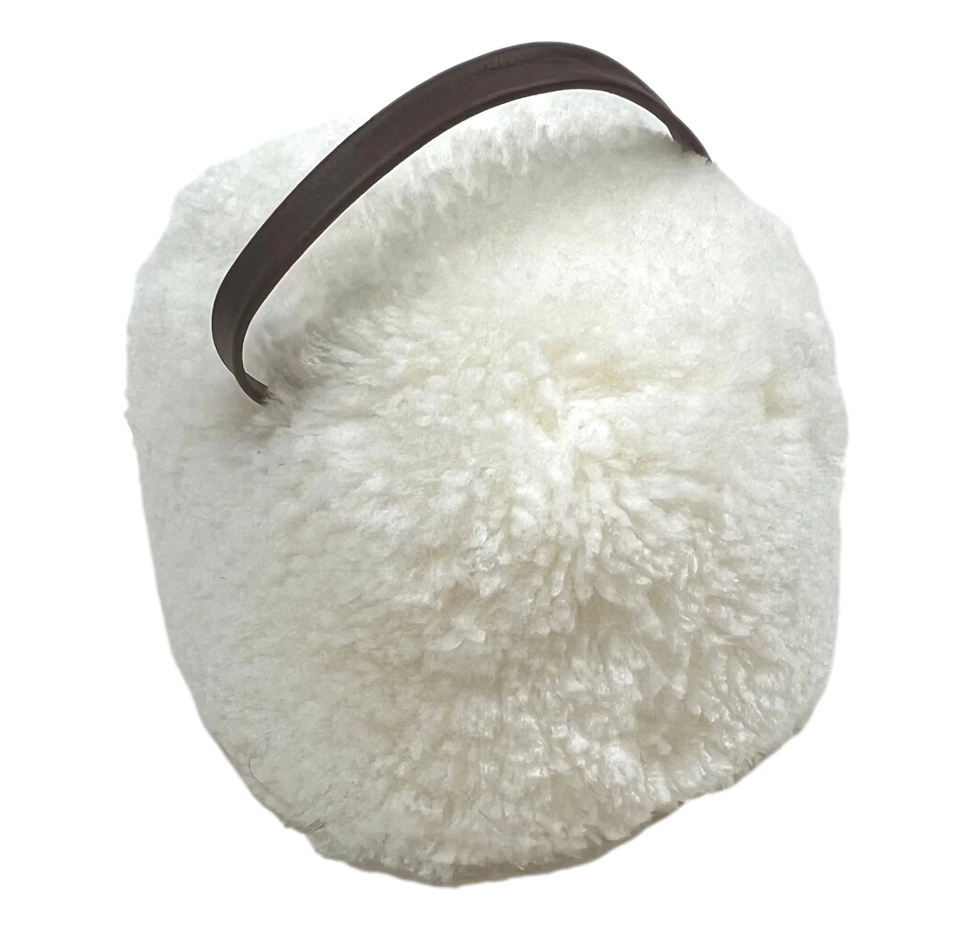 White Sheepskin Doorstop