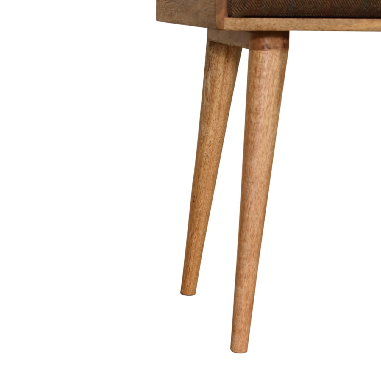 Tray Style Multi Tweed Footstool