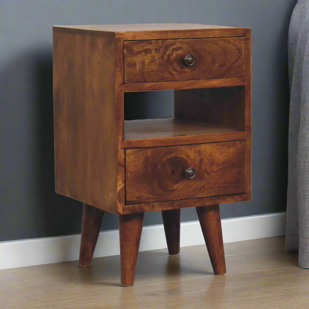 Classic Chestnut Bedside Table