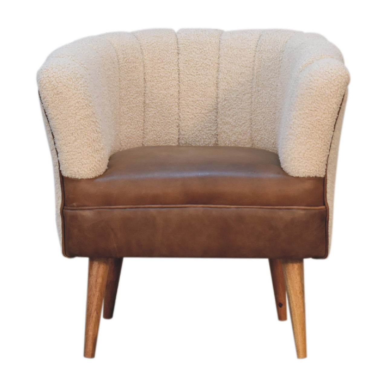 Bouclé Cream Buffalo Armchair