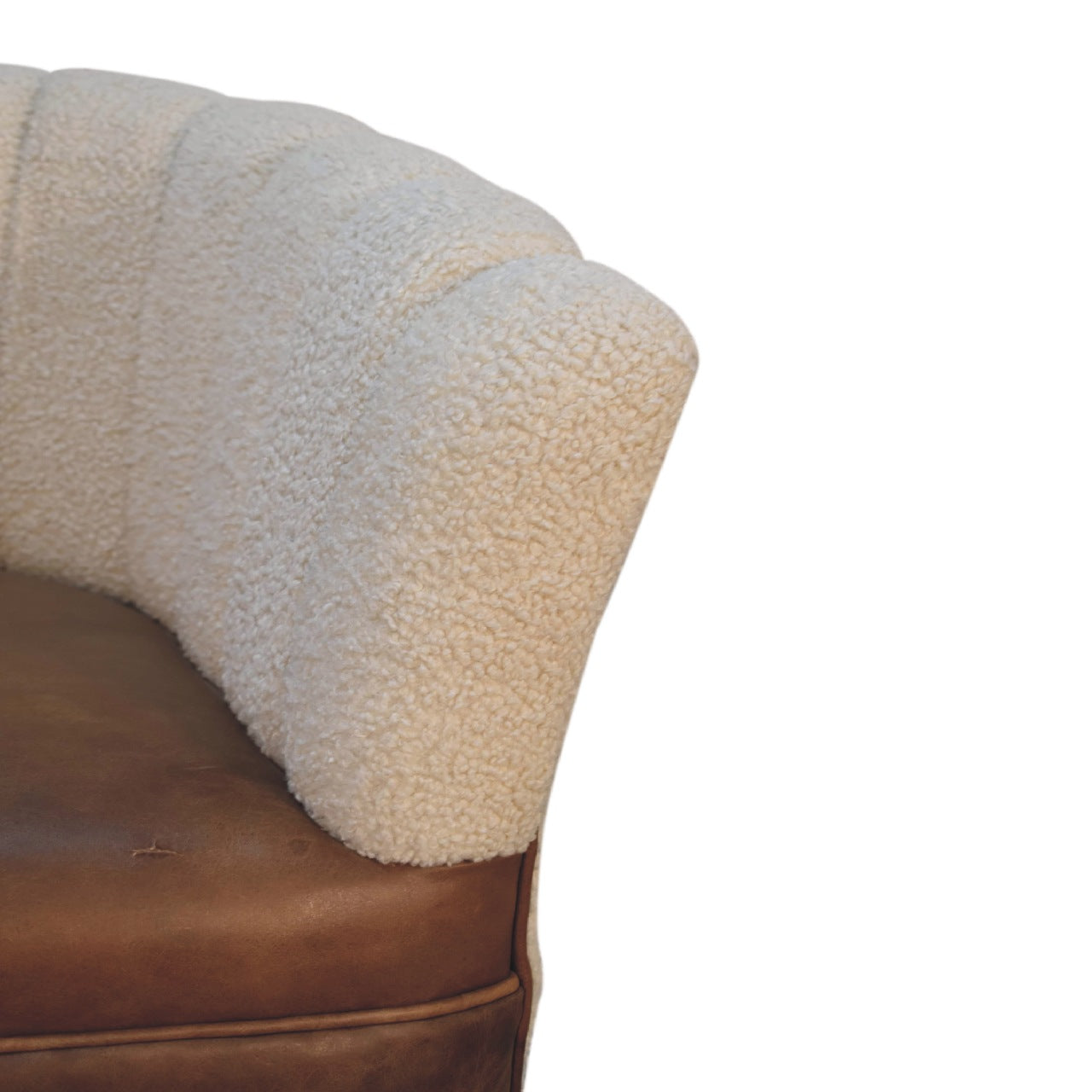 Bouclé Cream Buffalo Armchair
