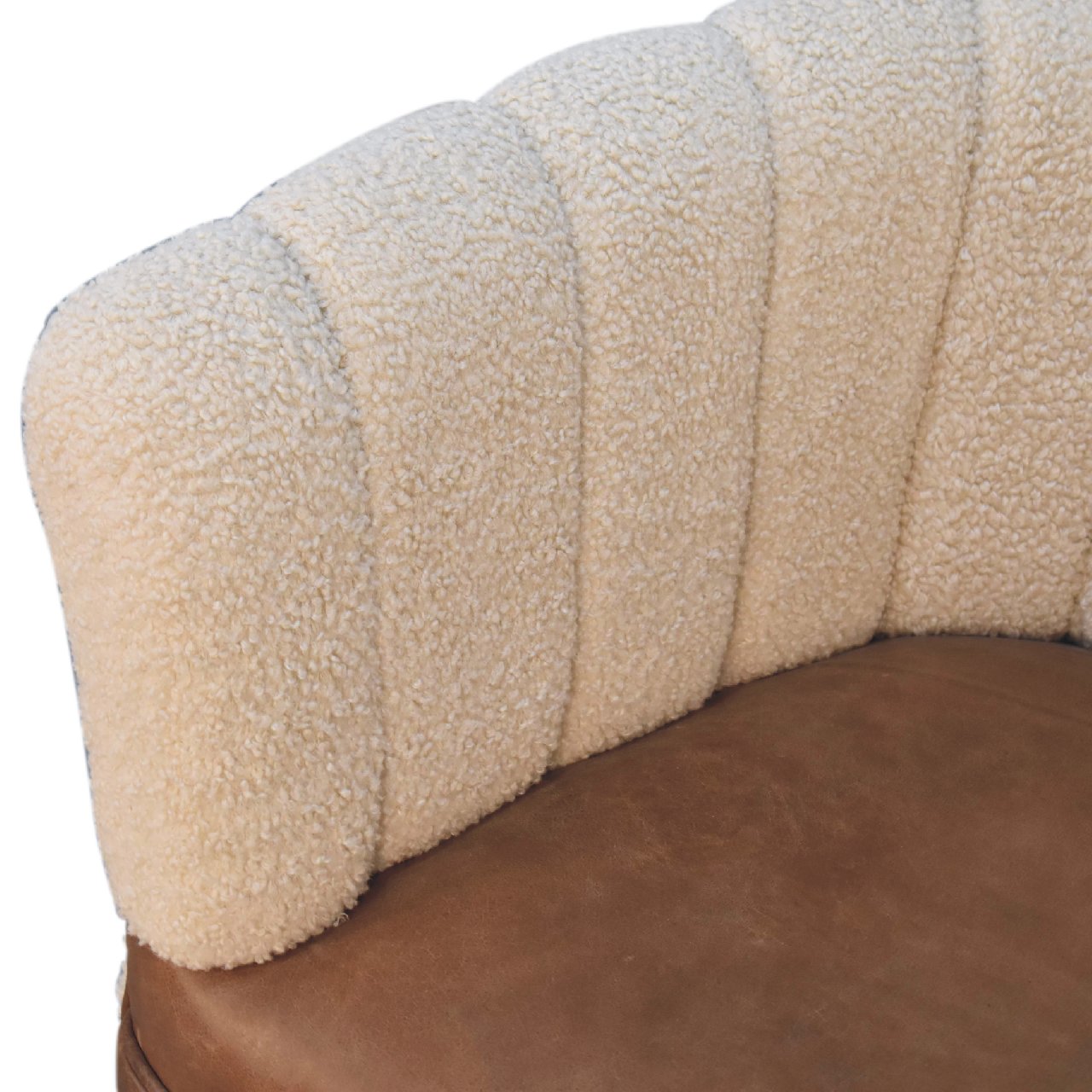 Bouclé Cream Buffalo Armchair