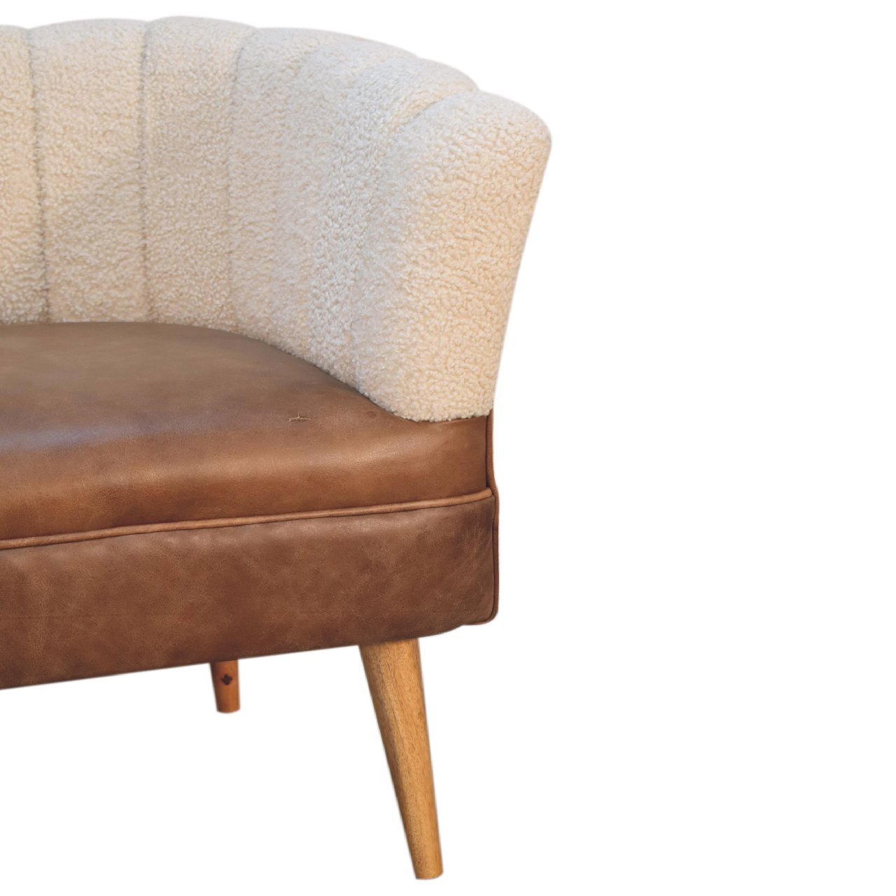Bouclé Cream Buffalo Armchair