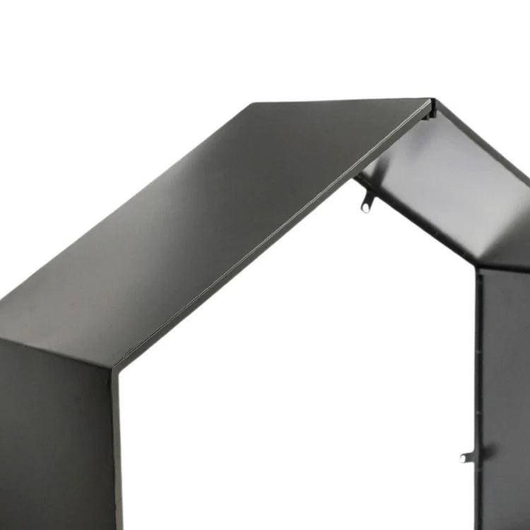 Outdoor Log Storage House - Zinc