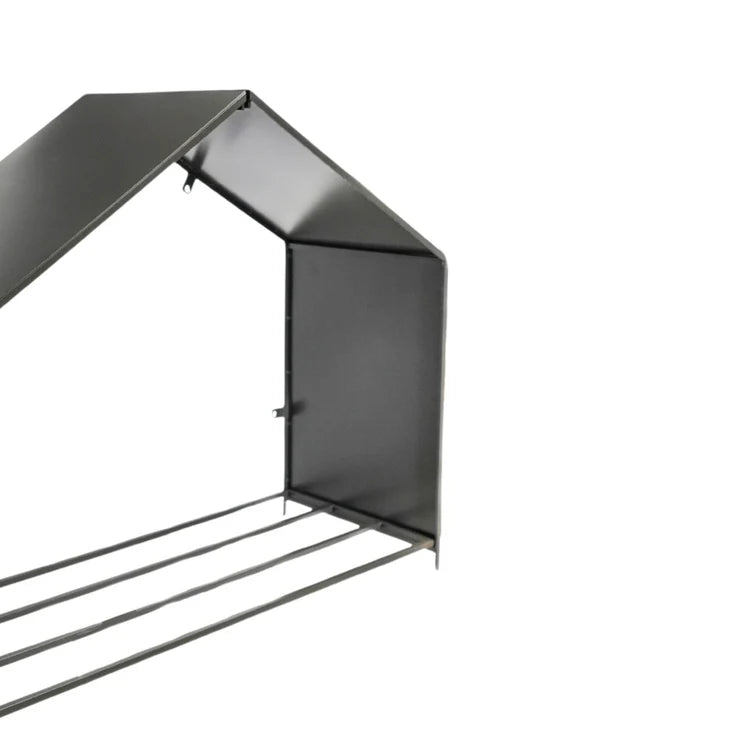 Outdoor Log Storage House - Zinc